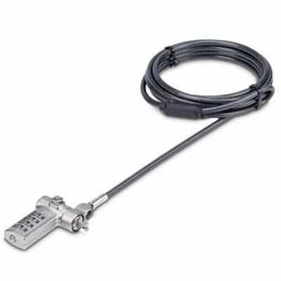 StarTech.com Universal Laptop Cable Lock 6.6ft, Serialized Combo Security Cable For Notebook, Compatible w/Noble Wedge®/Nano/K-Slot StarTech.com Universal Laptop Cable Lock 6.6ft, Serialized Combo Security Cable For Notebook, Compatible w/Noble Wedge®/Nano/K-Slot